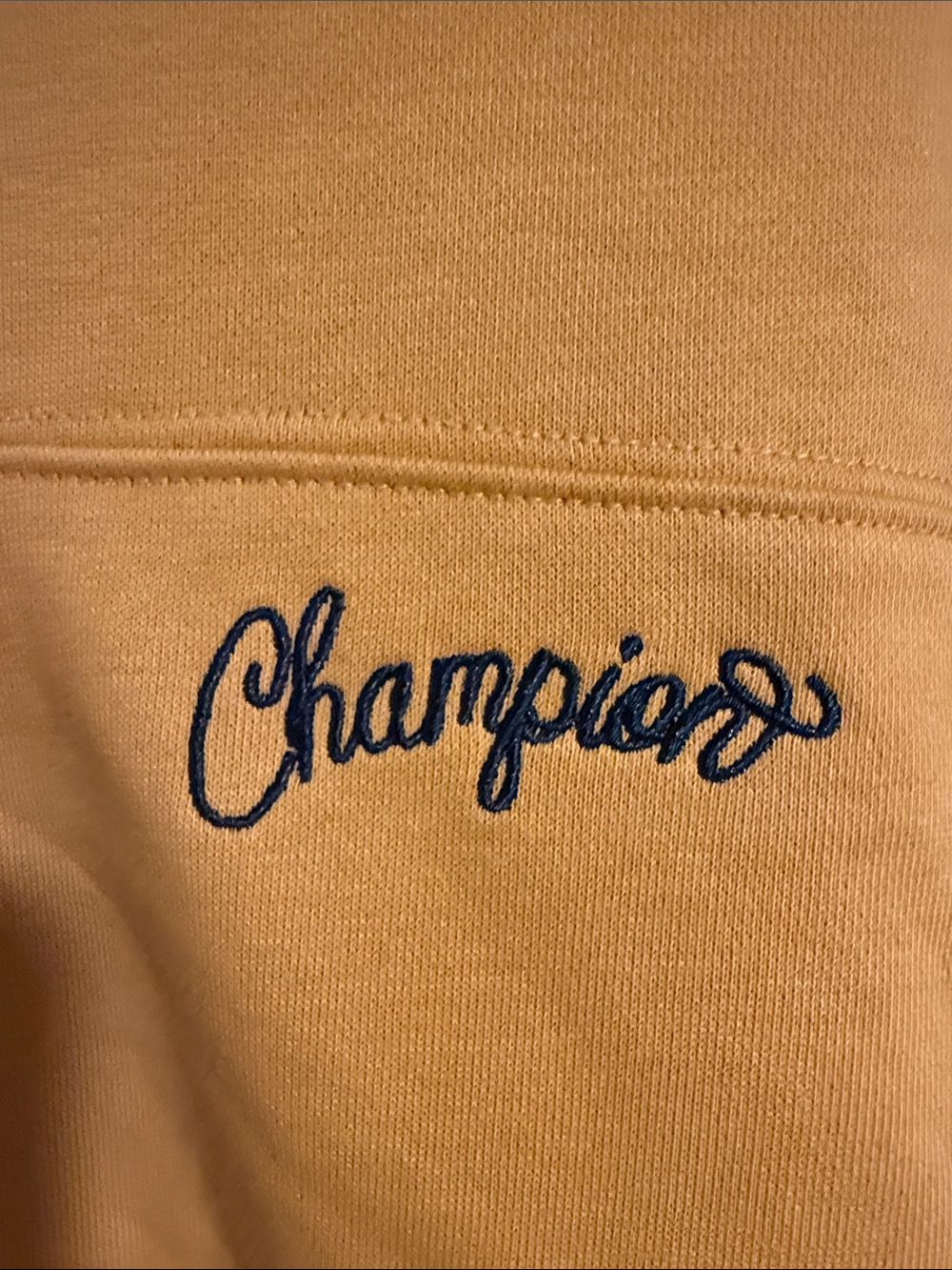 Champion Yellow Striped-Trim Crewneck Sweatshirt - Picture 2 of 7